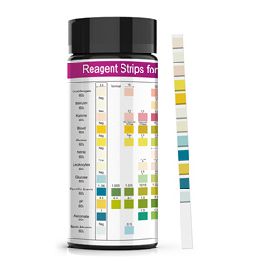 HORYZON Bandelettes de test <span class=keywords><strong>urinaire</strong></span> 12-en-1 Microalbumine 100 bandelettes URS-12MA Kit d'analyse d'urine Dépistage de la santé rénale et hépatique Manuel CE/ISO - Product Image 6