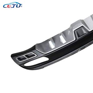 Ốp khuếch tán cản sau xe hơi màu đen bạc ABS với đầu ống xả cho Hyundai I35 <span class=keywords><strong>Elantra</strong></span> Avante GLS MD UD JK 2011-2015 - Product Image 5