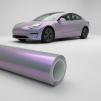 Film de protection de peinture auto-réparant 7,5 mil anti-rayures, gris-violet changeant de couleur, PPF TPU anti-UV, garantie 10 ans, pour covering automobile