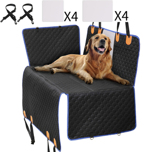 أغطية مقاعد سيارات الدفع الرباعي عالية الجودة طقم كامل فاخر 8 قطع غطاء مقعد سيارة للكلاب بقاعدة صلبة - Product Image 2