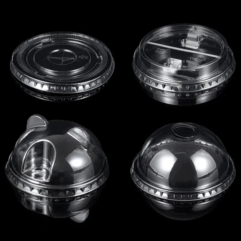 Durable High Quality Clear Color Plastic Dome Lid For Cup For Cold Beverages