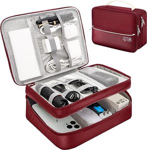 Échantillon gratuit Sac électronique Sac d'accessoires pour câbles de voyage Étanche Double couche Organisateur d'électronique portable Étui de rangement - Product Image 2