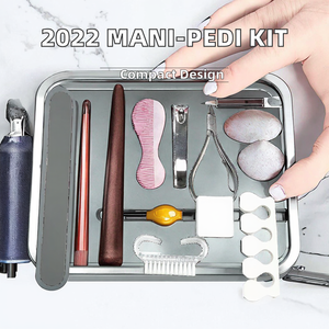 XuGao <span class=keywords><strong>2022</strong></span> Nouveaux Kits d'Outils Professionnels de <span class=keywords><strong>Manucure</strong></span> et Pédicure 10-en-1 Portables de Haute Qualité pour les Pieds – Vente Chaude - Product Image 2