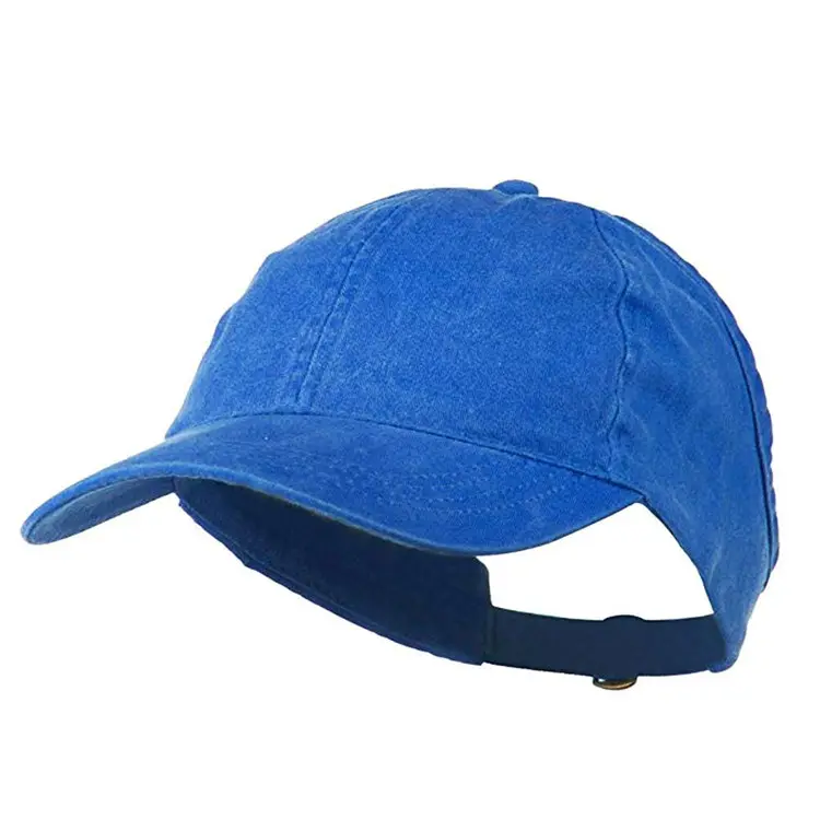 Cappello da baseball a coda di cavallo incrociato da donna berretto da baseball a buon mercato ricamo berretto sportivo cappello da baseball blu