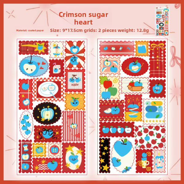 Corazón de azúcar carmesí