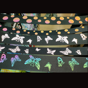 <span class=keywords><strong>Ruban</strong></span> réfléchissant de sécurité en polyester CE EN20471, tissage jacquard clair, garniture en nylon, bande de tissage, bande à coudre - Product Image 3