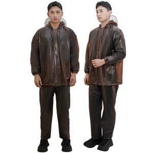 Men's Girls' XXL Industrial Country Style Waterproof Eco-Friendly Windproof <strong>Rain</strong> Suit Single-Person EVA Raincoat <strong>Jacket</strong> <strong>Trousers</strong> - Product Image 5