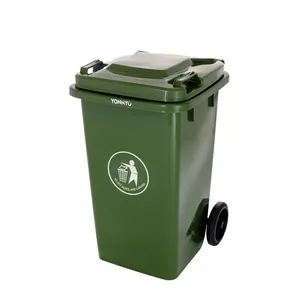 Ngoài Trời 100 L Lít Nhựa Tái Chế Bin Wastebin Thùng Rác Với Bìa