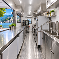 ETODEVICE Cuisine mobile personnalisée en conteneur de 20 pieds ou 40 pieds, restaurant commercial en conteneur maritime avec équipement de cuisine complet