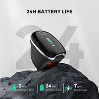 Wellue O2ring Bluetooth Portable Oximetro Anneau de santé numérique Moniteur d'oxygène sanguin Rappel de vibration Oxymètres de pouls au doigt