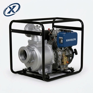 Bomba de Agua Diésel de Alto Caudal 120m³/h de 6 Pulgadas 192F 12HP, Bomba Centrífuga Autocebante con Arranque Eléctrico para Riego Agrícola - Product Image 3