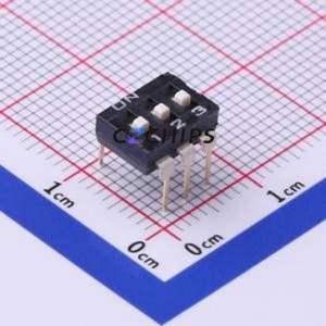 NDI-03H-V DIP Switch Through hole Component (THT) Switch ( Number of Switch Sections: 3 )( Lead Spacing: 2.54mm ) - Product Image 1