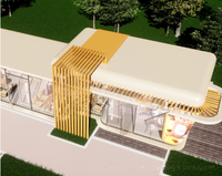 Nouvelle conception de maison miniature de luxe préfabriquée, moderne, mobile, type Apple Cabin, maison préfabriquée portable, conteneur extérieur, capsule spatiale