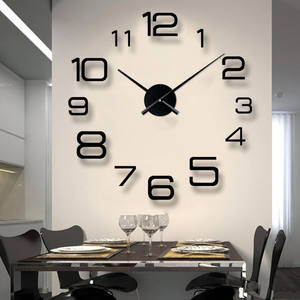 En stock Offre Spéciale <span class=keywords><strong>horloge</strong></span> murale autocollante moderne 3d de la plus grande taille pour la décoration intérieure - Product Image 1