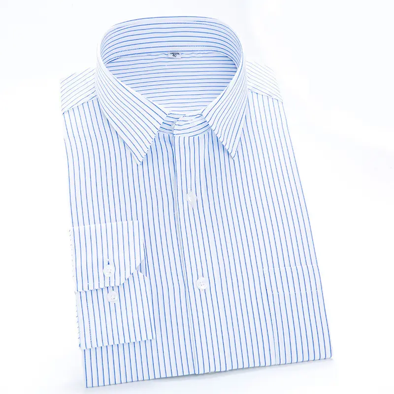 Long Sleeve White Shirt white collar business clothes Custom Logo Men's four seasons work clothes