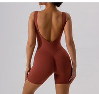 Shorts de yoga et d'entraînement écologiques, légers, recyclables, extensibles dans quatre sens, à séchage rapide, sans manches, à jambes larges, en Spandex/Nylon
