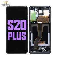 Pièces de rechange pour réparation de téléphone, écran OLED neuf avec cadre, écran tactile, garantie 1 an, compatible avec S20 Plus