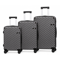 2026 Vente en gros usine, logo personnalisé, ensembles de bagages semi-finis 12 pièces SKD, valises ABS
