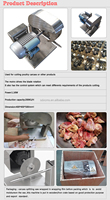 Grande trancheuse à viande commerciale en acier inoxydable/découpeuse de poisson/scie à poulet