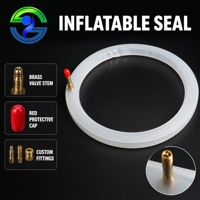 Joint d'étanchéité gonflable en caoutchouc silicone sur mesure avec buse d'air pour le scellage des portes de trappe, des réservoirs et des armoires de stérilisation