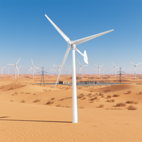 Éolienne à haute efficacité Luvorb 10KW 12KW 15KW 20KW HAWT, système de générateur éolien solaire