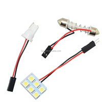 Fahrzeugteile & Zubehör Auto-Beleuchtung Weiß 12V 5050 6SMD LED Auto-Innenraumbeleuchtung C5W Soffitte W5W T10 Glühbirnen-Ersatz