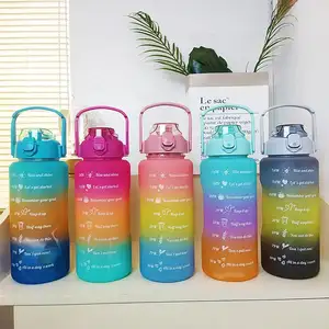 Juego de botellas de agua clásicas de vidrio esmerilado de 40oz con dispensador de 5 litros