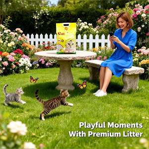 ทรายแมว DongnaiPETS ย่อยสลายได้ ผลิตจากซังข้าวโพด ขนาด 8 กก. จับตัวเป็นก้อนเร็ว ควบคุมกลิ่น ไร้ฝุ่น 99% รูปทรงผสม (สีเทาขาว) - Product Image 1