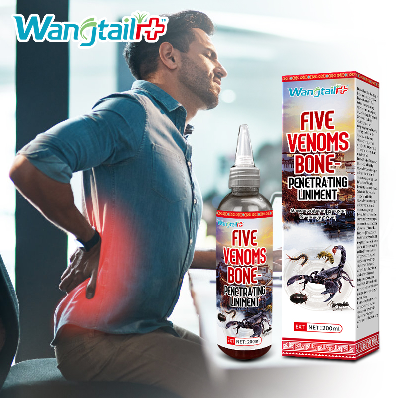Five Venoms Herbal Liquid External Care Liquid for Joints & Muscles Warming Herbal Essence Concentrate 200ml