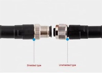 M12 IP67 Étanche 2-Pin 12-Pin Adaptateur Core Aviation Plug Power PCB LED Capteur Câble Mâle Femelle Cuivre Contact Connecteurs