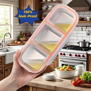 Leakproof 3 ngăn Bento Hộp Ăn Trưa trẻ em trường 700ml thép không gỉ thực phẩm snack lưu trữ container - Product Image 3