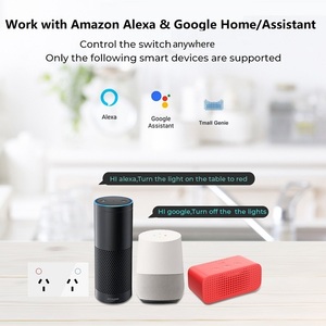 Australia Estándar AU Panel de vidrio Smart Touch Switchgear Socket SAA Aprobación Tuya Smart Wifi Controlado Puntos de alimentación dobles - Product Image 2