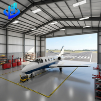 Hangar d'avion de conception moderne pour hélicoptère Cessna 172, structure en acier préfabriquée économique, kit de hangar d'avion