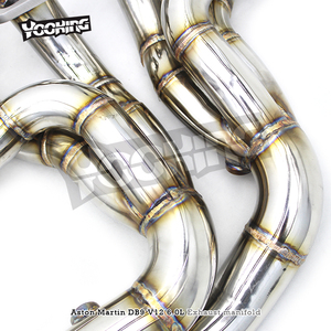 Colector de escape de acero inoxidable SUS304 de fábrica para Aston Martin DB9 V12 6.0L 2012-2016, tubo de escape - Product Image 2