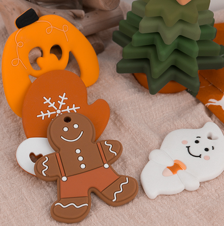 YDS Halloween серии BPA бесплатно Изготовленные На Заказ Силиконовые Прорезыватели для зубов детские игрушки