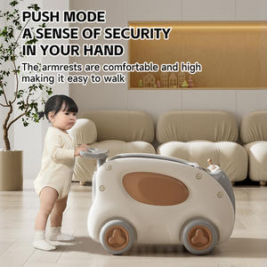 Petite marchette pliable de sécurité pour bébé avec roues en silicone Siège confortable certifié CE/CPC pour 6 mois à 3 ans - Product Image 2