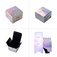 Boîtes d'emballage personnalisées pour soins de la peau avec logo holographique, boîtes en papier de luxe imprimées recto verso pour crème pour le visage et cosmétiques