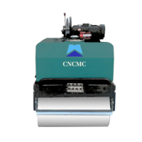 Sinomach CNCMC marque TR006 600kg marche derrière Double tambour asphalte vibrant compacteur à béton Machine Mini rouleau compresseur