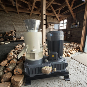 Ligne de machines de granulation de granulés de sciure de bois à partir de déchets de biomasse avec moteur à roulement à billes en acier inoxydable à haute efficacité - Product Image 1