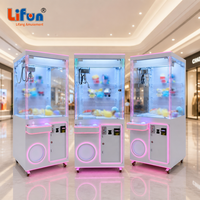 LIFUN Machine à griffes géante de 31 pouces, personnalisable, multi-paiements, attrapeur de peluches blanches, jeu d'arcade de distribution de prix