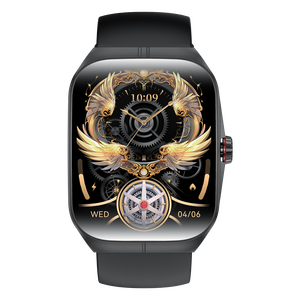 Montre connectée Fashion Square avec écran AMOLED incurvé de 1,95 pouce, moniteur de fréquence cardiaque, suivi du sommeil, appels Bluetooth, NFC, montre de sport avec logo personnalisé - Product Image 4