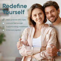 Complément alimentaire pour adultes, marque privée OEM ODM Flourisher, NAD Plus, resvératrol, vitamines antioxydantes, 60 capsules