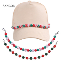 En gros, chaînes décoratives pour chapeaux, détachables, DIY, en métal, avec strass, style baseball, pour camionneurs et chapeaux de femme, accessoires de chaîne