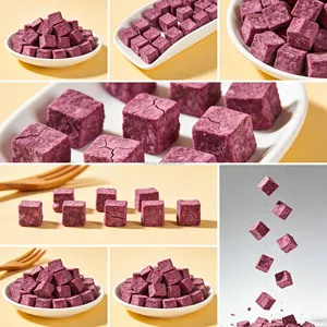 Dés de <span class=keywords><strong>patate</strong></span> douce violette lyophilisés à faible MOQ, naturels, sans sucre, granulés de <span class=keywords><strong>patate</strong></span> douce violette FD pour additif alimentaire - Product Image 3
