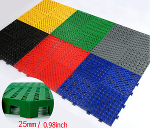 Modern 40*40*2.5 Black PP <b>Plastic</b> Garage <b>Floor</b> Tiles Wear and Anti-Slip Easy Click Installation - Product Image 2