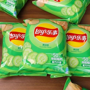 Meilleures ventes de chips de patate douce cuites au four classiques Lays 70g saveur concombre, collation salée savoureuse en sachet croustillant - Product Image 2