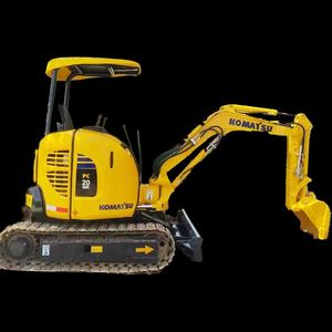 Mini-excavatrice sur chenilles d'occasion Komatsu PC20MR 2T, fabriquée au Japon, moteur Komatsu, petit tracteur-pelleteuse CE - Product Image 4