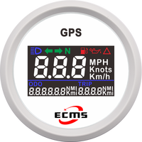 Speedometer GPS Digital LCD Ukuran Kecil Universal 52mm untuk Skuter dengan Rentang 0-999 Km/jam dan Kompatibilitas 9-32V