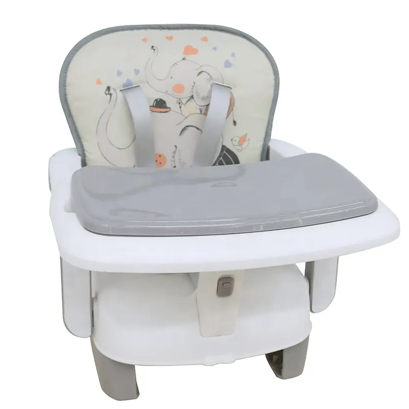 Infant foldable portable outdoor high chair travel booster seat with tray adjustable comfortable baby booster seat