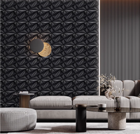 Lot de 12 panneaux muraux 3D en PVC 24" x 24" pour plafond, décoration intérieure, motif géométrique, étanche, chambre à coucher